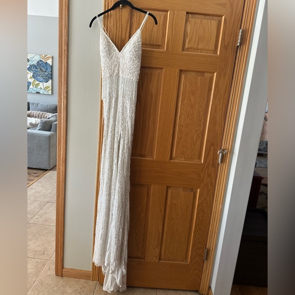 Jovani Beaded Fringe Dress - Picture 3 of 16